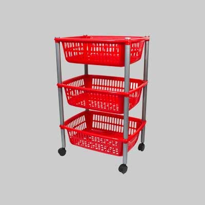 Carrello Multiuso Tre Ripiani Cm 40X30X85H in Carrelli da portata BricoGo - Marano di Napoli, commercioVirtuoso.it