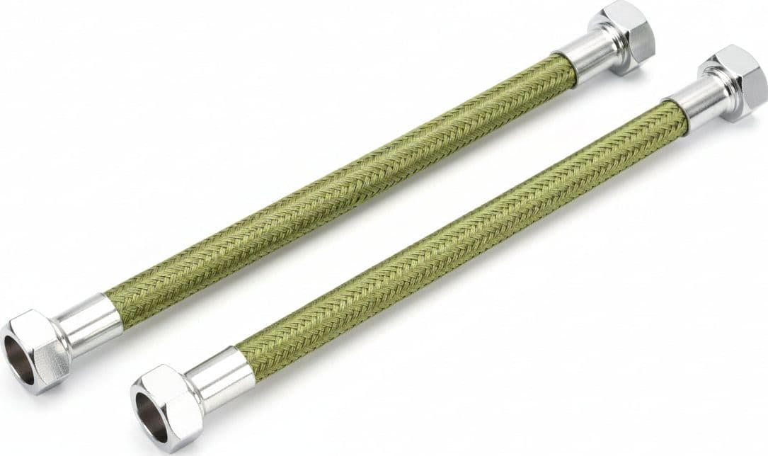 Tubo Gas Flessibile In Acciaio Inox Con Guaina Ff Cm.200 in Tubazioni BricoGo - Marano di Napoli, commercioVirtuoso.it