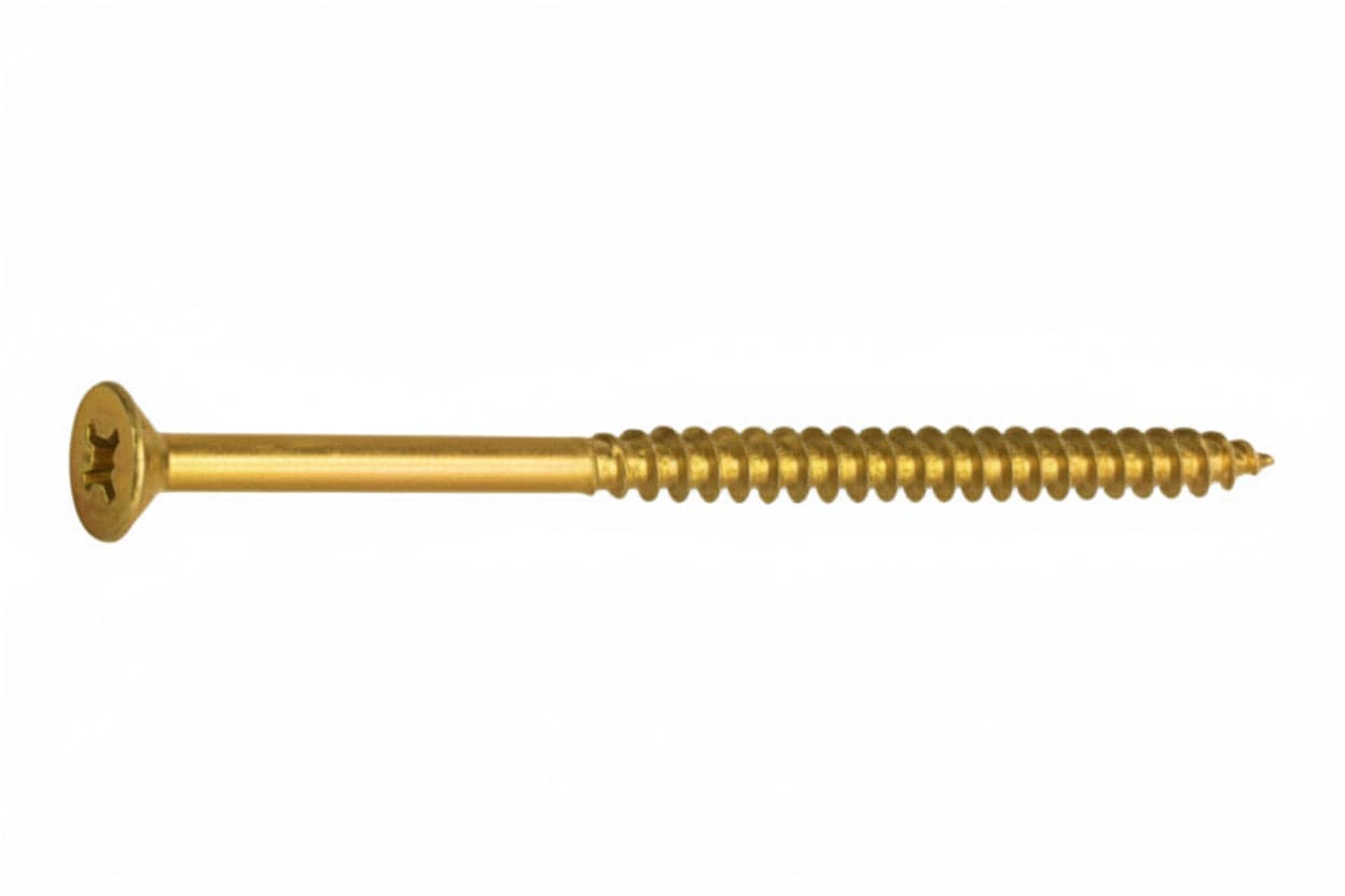 Vite Truciolare Tsp Cava Pz Parzialmente Filettata In Acciaio Ottonato- - Ø Mm.4,5X80 - 200 Pezzi Ambrovit in Viti per legno BricoGo - Marano di Napoli, commercioVirtuoso.it