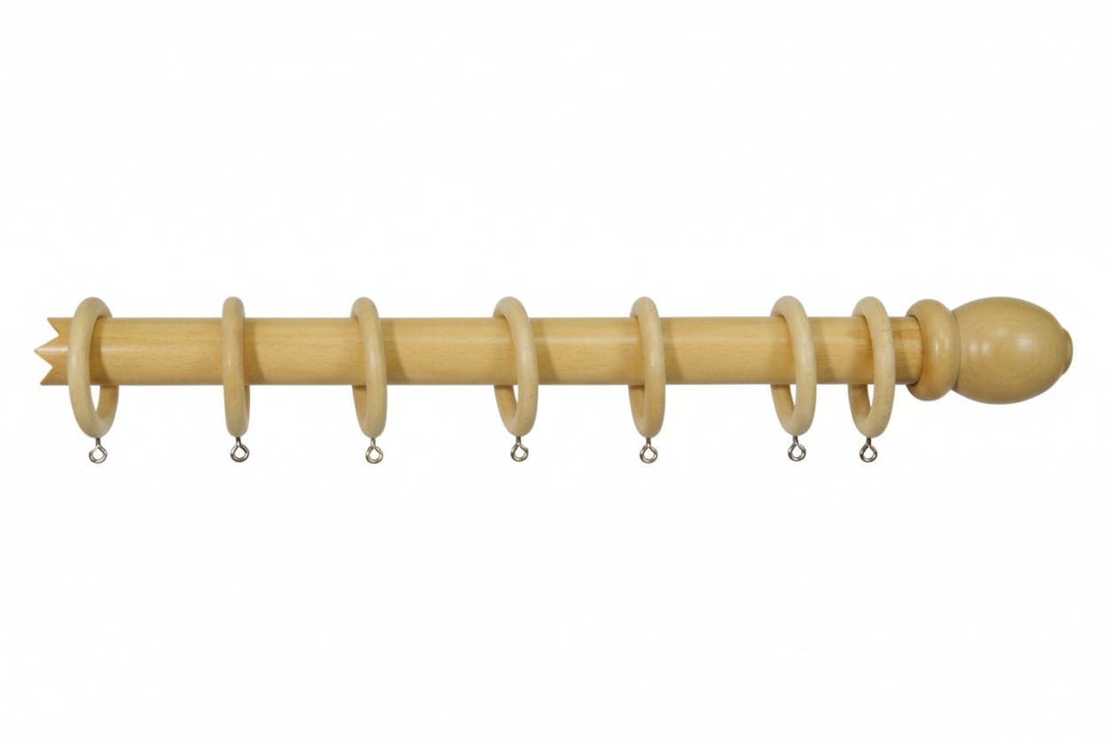 Bastone In Legno Senza Supporti Ø Mm.35 Naturale Cm.300 in Bastoni e binari BricoGo - Marano di Napoli, commercioVirtuoso.it