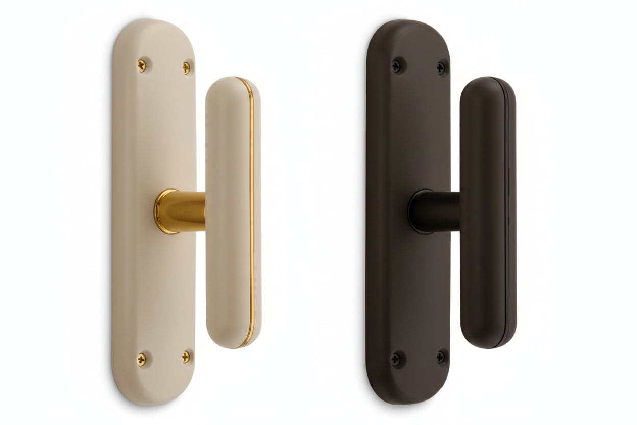 CREMONESE MOD. BRASILIA PER FINESTRA NYLON E OTTONE- - nera - 2 pezzi