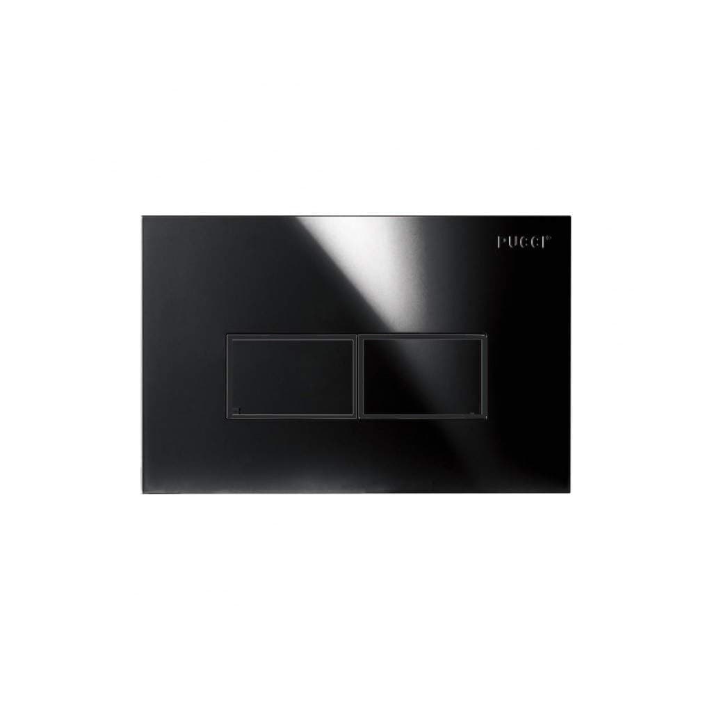 Placca Per Cassetta Incasso Pucci Eco 2 Pulsanti Linea Mod.2014- Nera Lucida- Pucci- Pezzi 1 in Placche per interruttori BricoGo - Marano di Napoli, commercioVirtuoso.it
