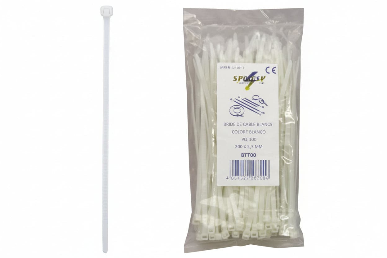 Fascette Nylon Naturale- - Mm.9,0X760 - 1 Busta Syntesy in Stringicavi BricoGo - Marano di Napoli, commercioVirtuoso.it
