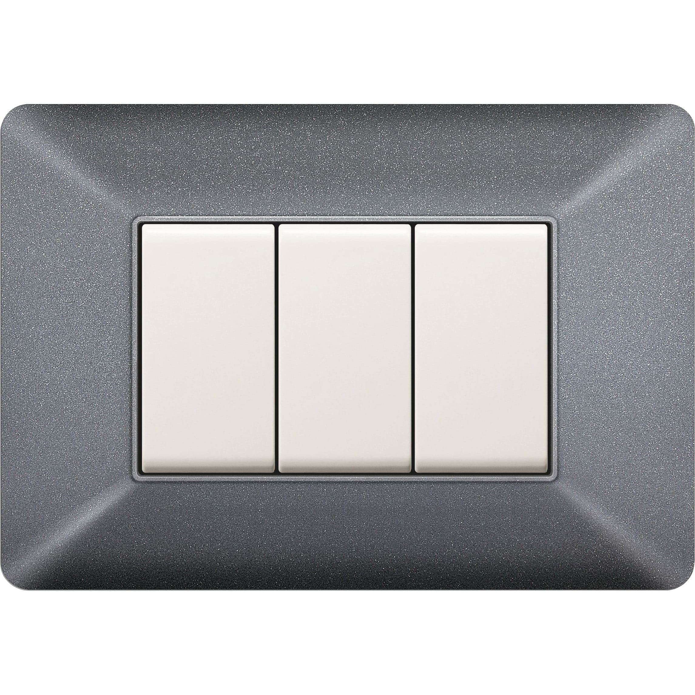 Placca Easy Matix Grigio Chiaro 3P- 10,0 Pz in Placche per interruttori BricoGo - Marano di Napoli, commercioVirtuoso.it