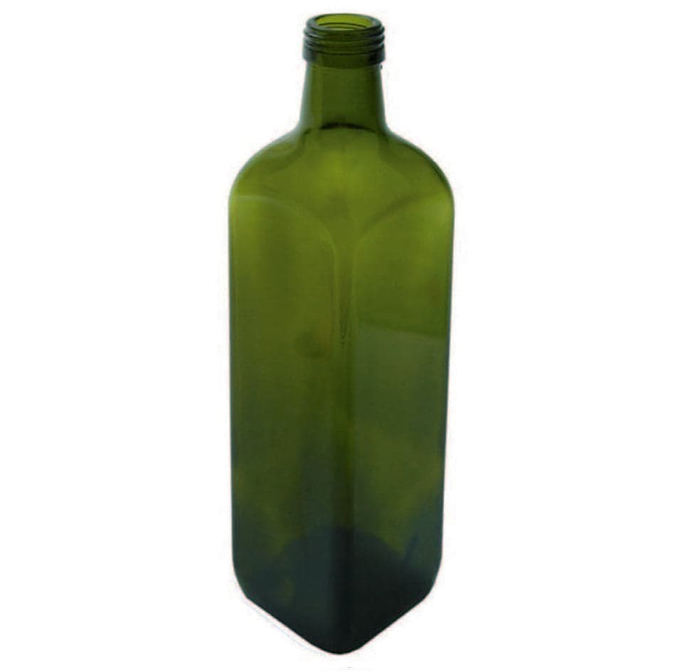 Bottiglia Marasca In Vetro Quadra Per Olio- - Capacitãe Lt.0,75 - Vetro Verde - Tappo 31,5 - 20 Pezzi in Bottiglie BricoGo - Marano di Napoli, commercioVirtuoso.it