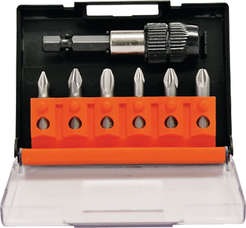 Portainserto Con Inserti Phillips E Pozidriv 7 Pz - Ecef in Set punte per cacciavite BricoGo - Marano di Napoli, commercioVirtuoso.it