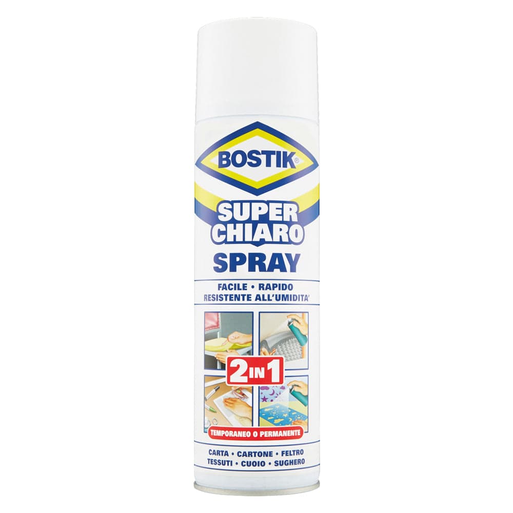 Colla Universale Spray 'Superchiaro' Ml. 500 - Bostik in Adesivi a contatto BricoGo - Marano di Napoli, commercioVirtuoso.it