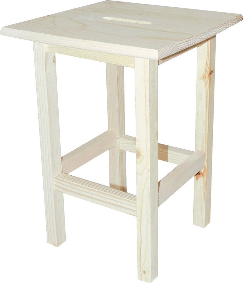 Sgabello 'Alto' Cm 30 X 30 X H 45 - Legno Chiaro in Sgabelli da bar BricoGo - Marano di Napoli, commercioVirtuoso.it