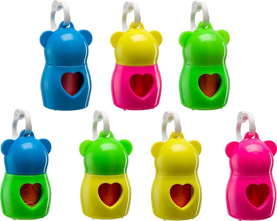 Contenitore Sacchetti Raccolta Deiezioni Animali 'Dudu'' Cm 5,5 X H.9- 5 Pezzi - Ferplast