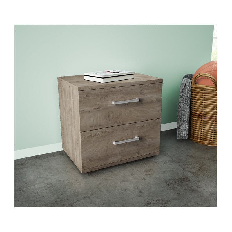 Kit Comodino 2 Cassetti 48X36X41 Cm Rovere K105- 1,0 Pz in Comodini BricoGo - Marano di Napoli, commercioVirtuoso.it