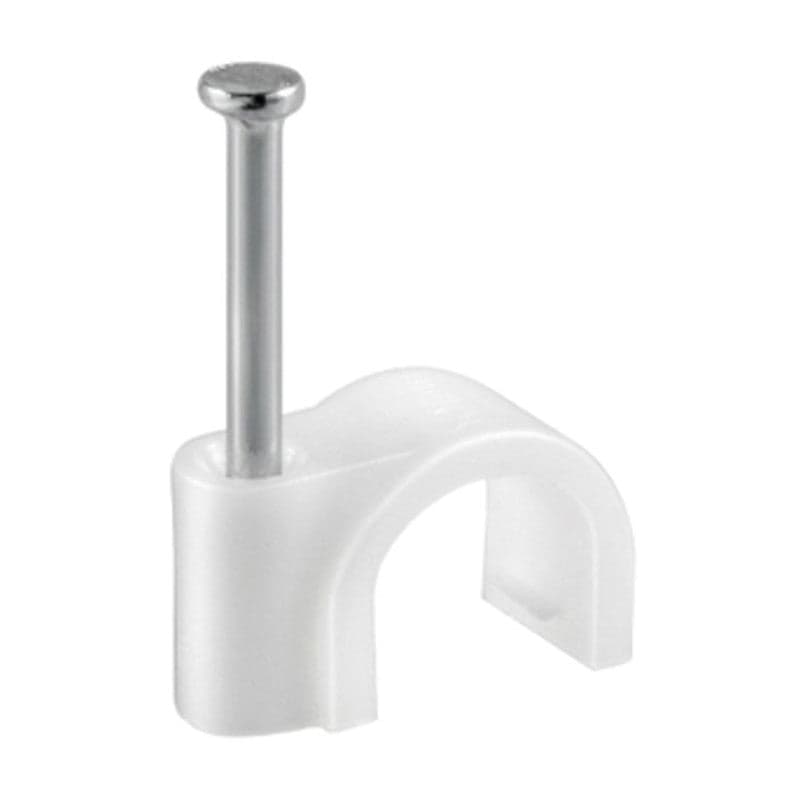 Fissacavi Pvc C/Chiodo 6 Mm Conf. 80 Pz- Electraline 3Pmark- 6,0 Confezione in Clip fermacavi da parete BricoGo - Marano di Napoli, commercioVirtuoso.it