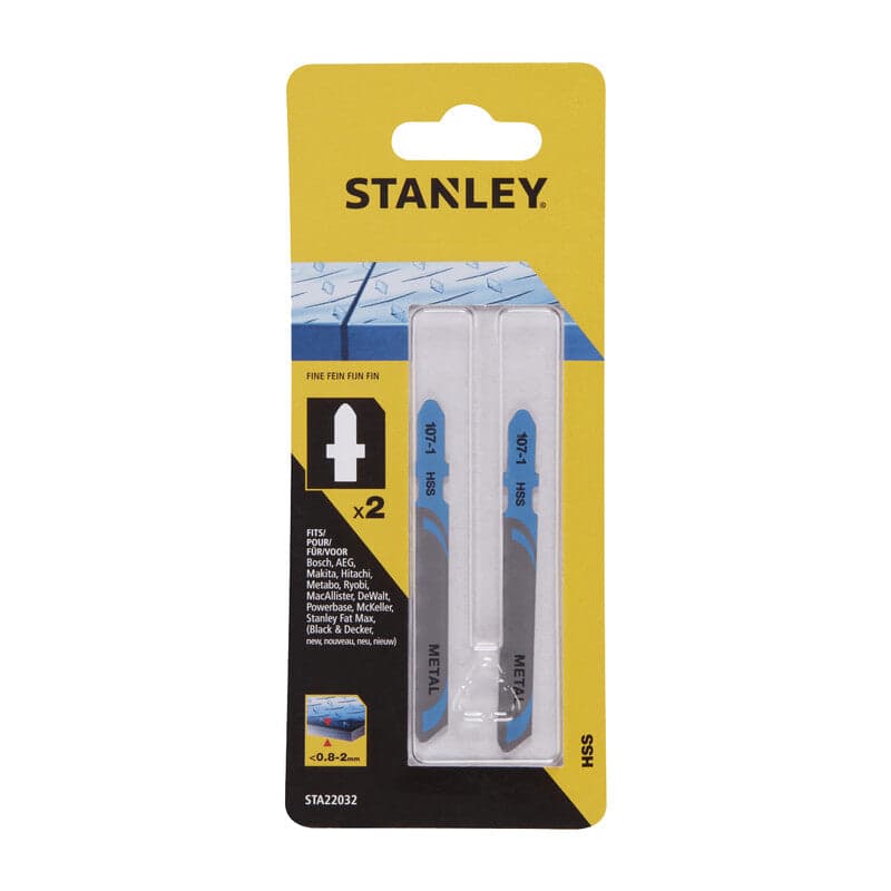Piranha Stanley Sta22032 (X22033) 2 Lame Metallo T/Fine Att.A T- Stanley- 1,0 Confezione in Lame per seghe a scorrimento BricoGo - Marano di Napoli, commercioVirtuoso.it