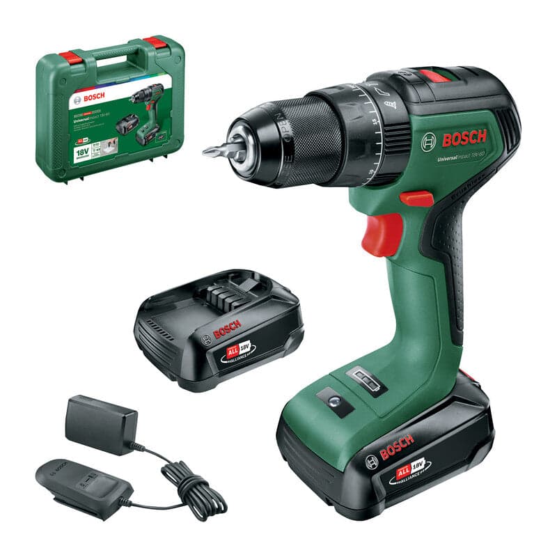 Bosch-V 18Vp Trapano 2 Batt.2Ah Universal Impact- 1,0 Pz in Trapani avvitatori BricoGo - Marano di Napoli, commercioVirtuoso.it