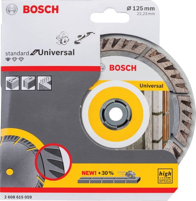 Bosch-A Disco Diamantato Standard D 125 Mm- 1,0 Pz in Dischi diamantati BricoGo - Marano di Napoli, commercioVirtuoso.it