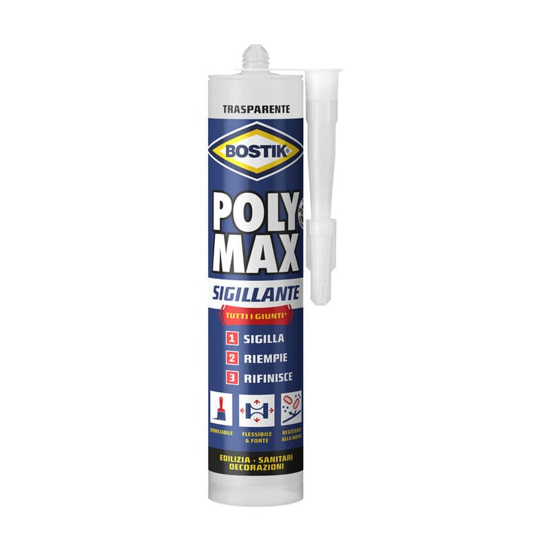Bostik Polymax Sigillante 280 Ml Trasparente Cart- 1,0 Pz in Adesivi universali BricoGo - Marano di Napoli, commercioVirtuoso.it
