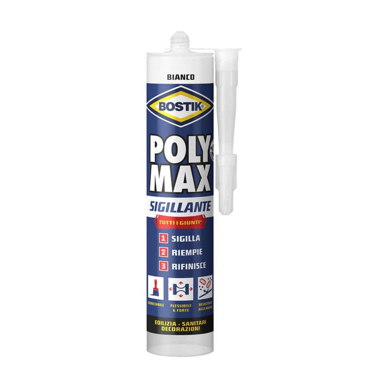 Bostik Polymax Sigillante 280 Ml Bianco Cartuc- 1,0 Pz in Adesivi universali BricoGo - Marano di Napoli, commercioVirtuoso.it