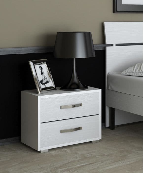 Linea Modern Comodino 2C Bian Fras 43X52X36- 1,0 Pz in Comodini BricoGo - Marano di Napoli, commercioVirtuoso.it