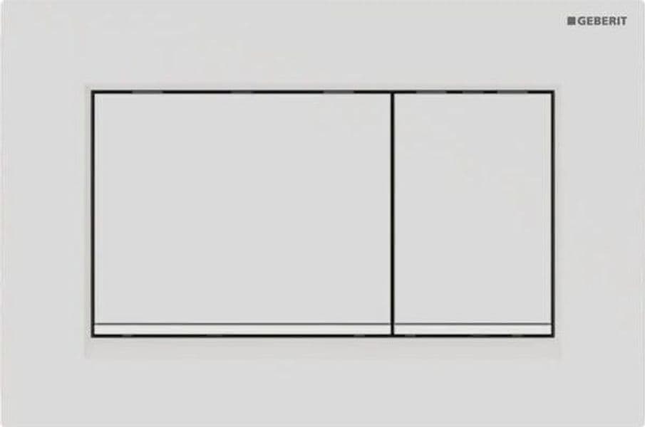 Placca Di Copertura 2 Tasti Sigma 30 Geberit Bianco Opaco Bordo Inf. Bianco in Serbatoi igienici BricoGo - Marano di Napoli, commercioVirtuoso.it