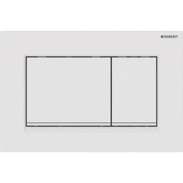 Placca Di Copertura 2 Tasti Sigma 30 Geberit Bianco/Bordo Inf. Bianco Opaco in Serbatoi igienici BricoGo - Marano di Napoli, commercioVirtuoso.it