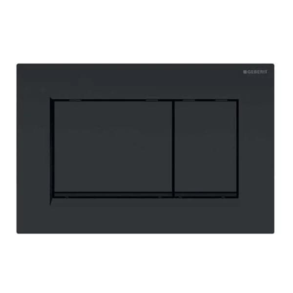Placca Di Copertura 2 Tasti Sigma 30 Geberit Nero Opaco Bordo Inf. Nero in Placche per interruttori BricoGo - Marano di Napoli, commercioVirtuoso.it