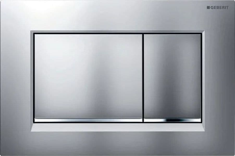 Placca Di Copertura 2 Tasti Sigma 30 Geberit Satinato Bordo Inf. Ludico in Serbatoi igienici BricoGo - Marano di Napoli, commercioVirtuoso.it
