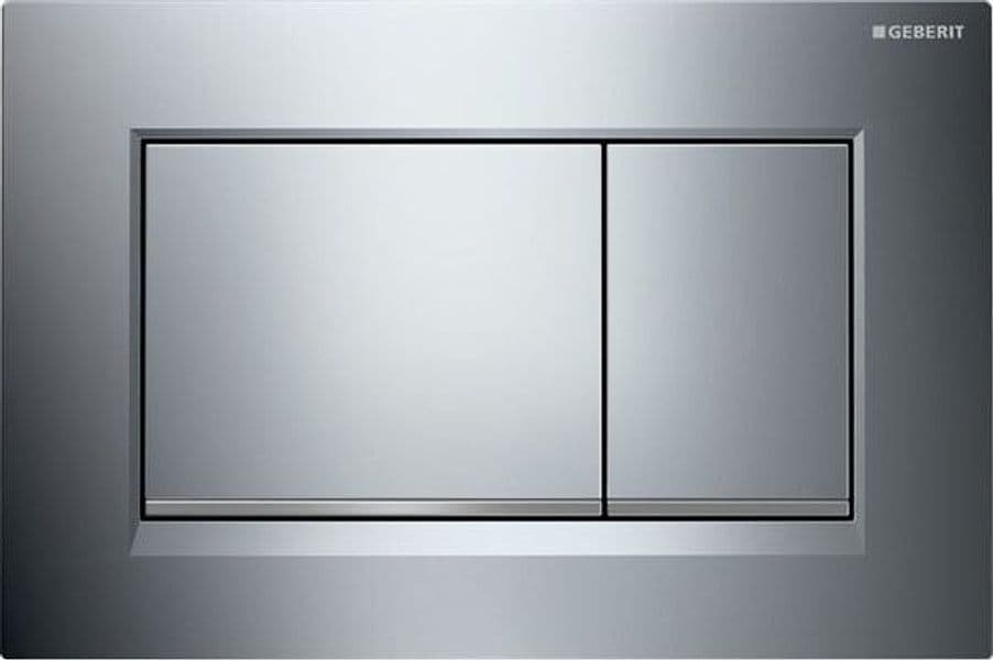 Placca Di Copertura 2 Tasti Sigma 30 Geberit Cromo Lucido Bordo Inf. Satinato in Placche per interruttori BricoGo - Marano di Napoli, commercioVirtuoso.it