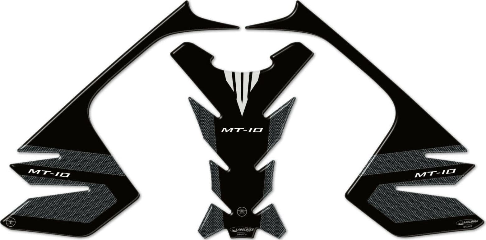 KIT ADESIVI in RESINA GEL 3D PROTEZIONI compatibili x serbatoi moto YAMAHA MT-10 in Paraserbatoio LabelBike - Bibbiano, commercioVirtuoso.it