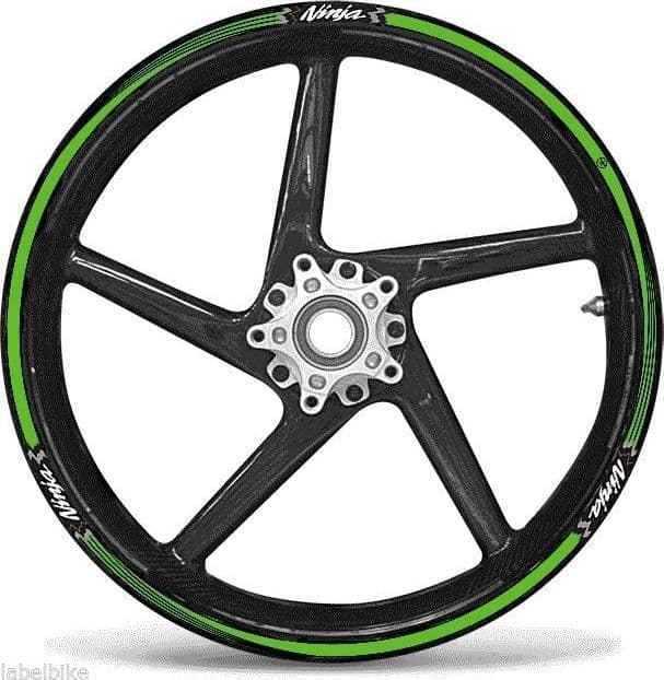 STRISCE ADESIVE -Filetti per CERCHI 17 compatibili per MOTO KAWASAKI ninja VERDI in Decalcomanie adesivi e magneti LabelBike - Bibbiano, commercioVirtuoso.it