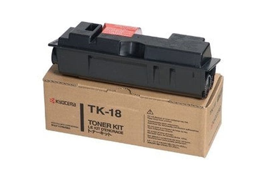 KYOCERA TK-18 Toner nero per FS-1020D, FS-1018/1118MFP da 7.200 pag. formato A4 con copertura del 5% in Innovamy.it - Milano, commercioVirtuoso.it
