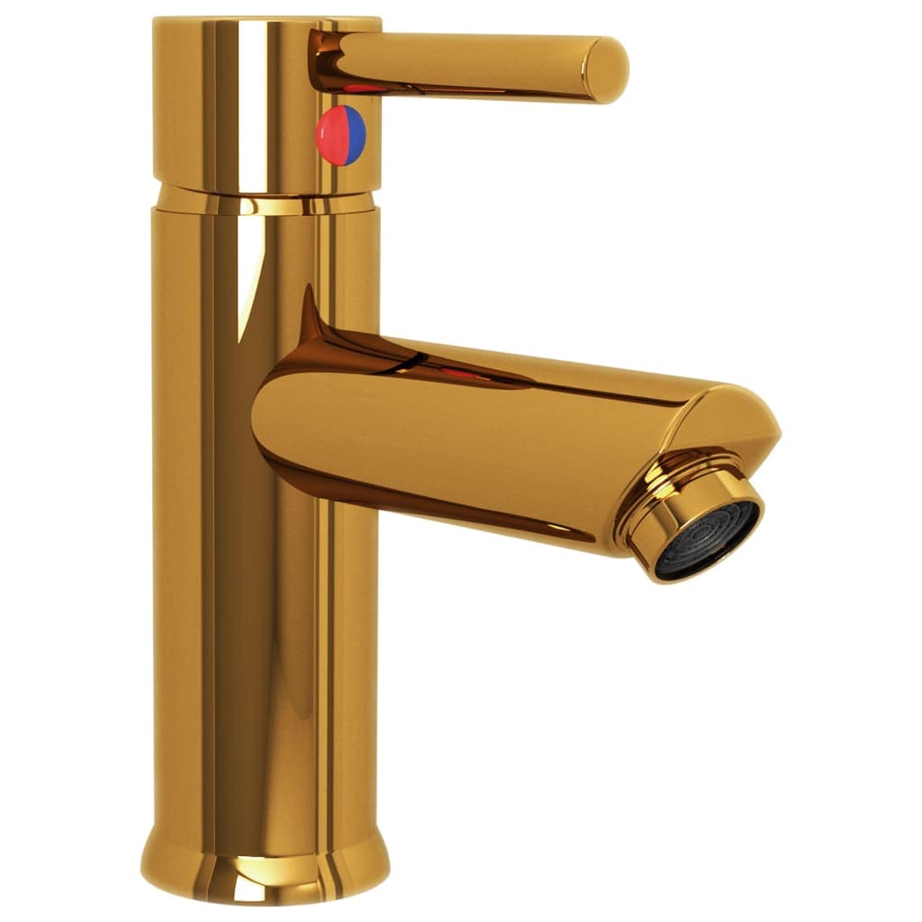 Rubinetto per Lavabo da Bagno Colore Oro 130x176 mm Zinco e Ottone in Rubinetti per lavandini bagno Esplodia - Napoli, commercioVirtuoso.it