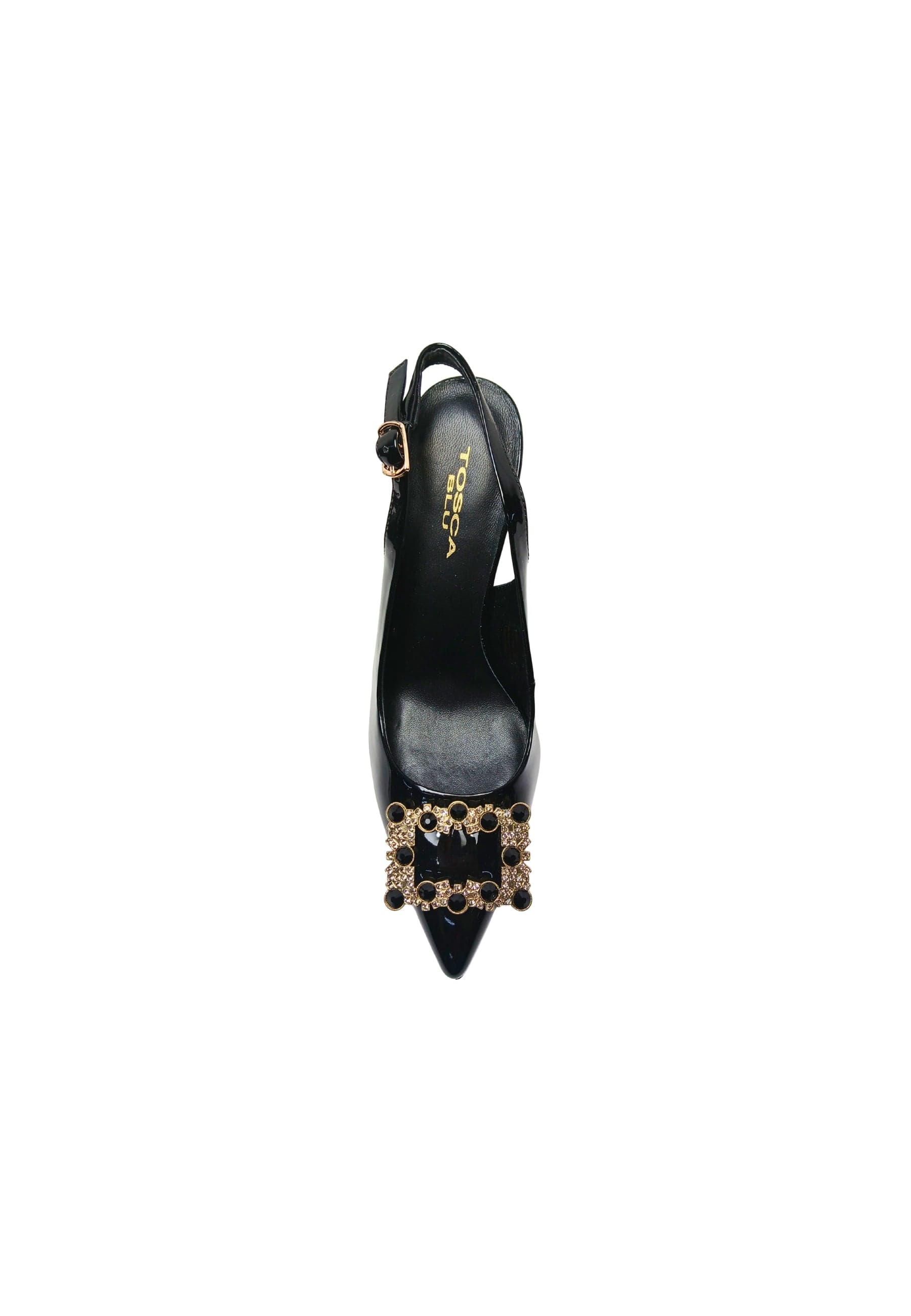 TOSCA BLU Scarpe Donna Tosca Blu Decollete Demi con applicazione pietre, chiusura con cinturino alla caviglia da donna in Scarpe col tacco Drestige - Casamassima, commercioVirtuoso.it