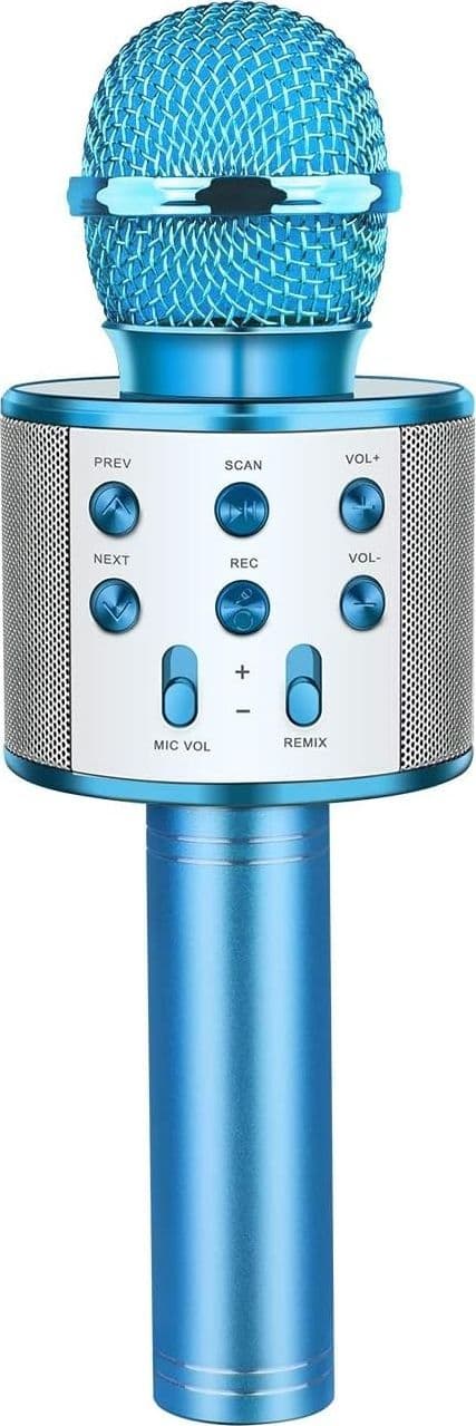 Microfono Bluetooth Karaoke per Bambini lega alluminio colore BLU tecnologia in Console Karaoke CL Store - Battipaglia, commercioVirtuoso.it