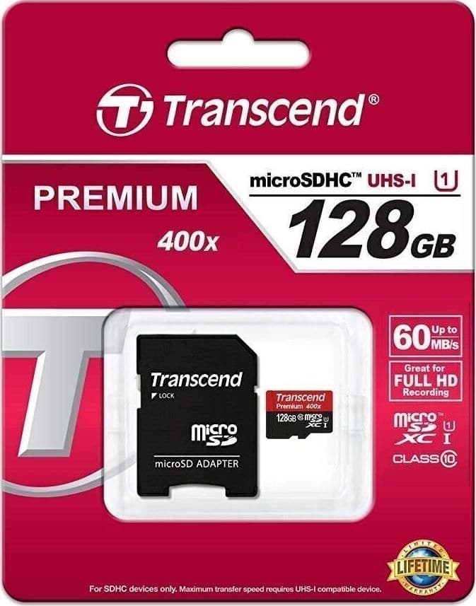 Transcend TS128GUSDU1 Scheda di Memoria MicroSDXC da 128 GB con Adattatore in CL Store - Battipaglia, commercioVirtuoso.it