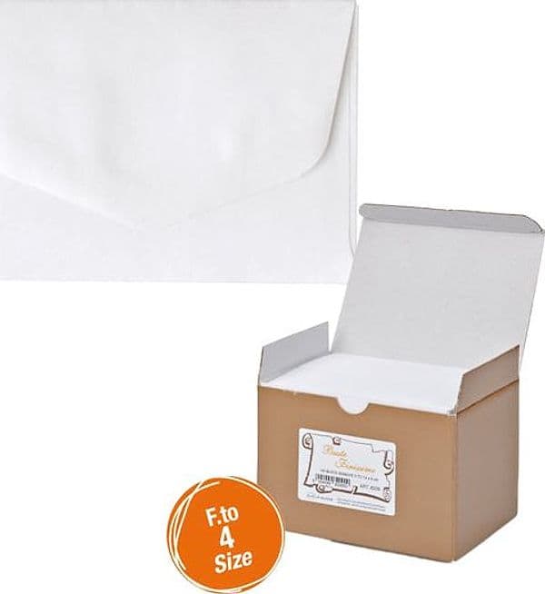 Scatola 100Buste Bianche F.To 4 75X112Mm Bristol Sadoch in Buste per biglietti di auguri e di invito Il Centro - Jesi, commercioVirtuoso.it