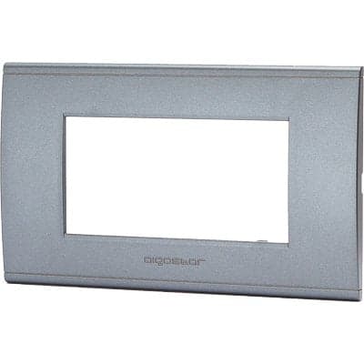 Placca Coprifrutti Abl - Grigio Scuro Posti 4 Mm 140X85- 8 Pezzi in Placche per interruttori BricoGo - Marano di Napoli, commercioVirtuoso.it