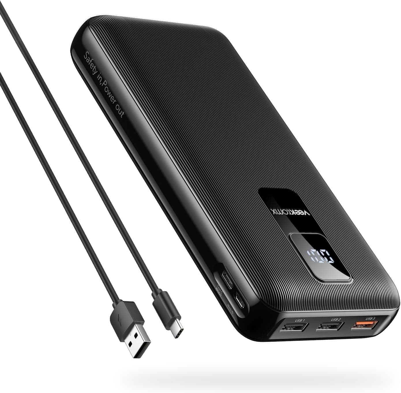 Power Bank 30000mAh VEEKTOMX USB C Ricarica rapida display LED 4 uscite 2 ingres in Caricabatterie portatile CL Store - Battipaglia, commercioVirtuoso.it