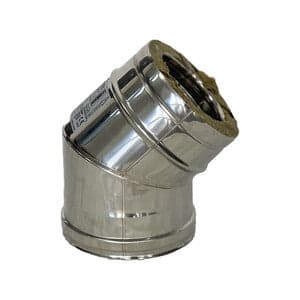 C Curva Inox Doppia Parete 45 D 8/13 Cm- 1,0 Pz in Impianti di scarico BricoGo - Marano di Napoli, commercioVirtuoso.it