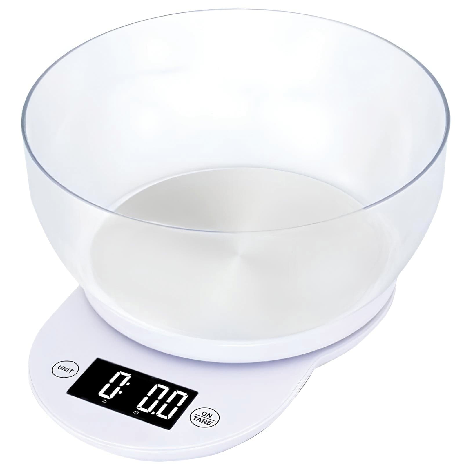 Dcg Bilancia Da Cucina Elettronica Con Ciotola Portata Kg. 5, Col. Bianco in Bilance BricoGo - Marano di Napoli, commercioVirtuoso.it