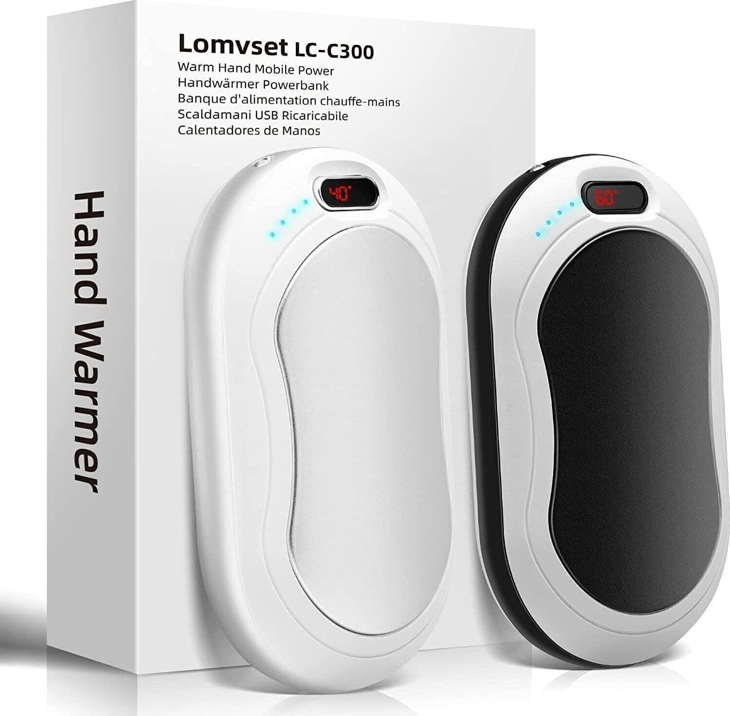 Lomvset Scaldamani Elettrico 10000 mAh USB Ricaricabile Scaldamani, 2 pz in Scaldamani CL Store - Battipaglia, commercioVirtuoso.it