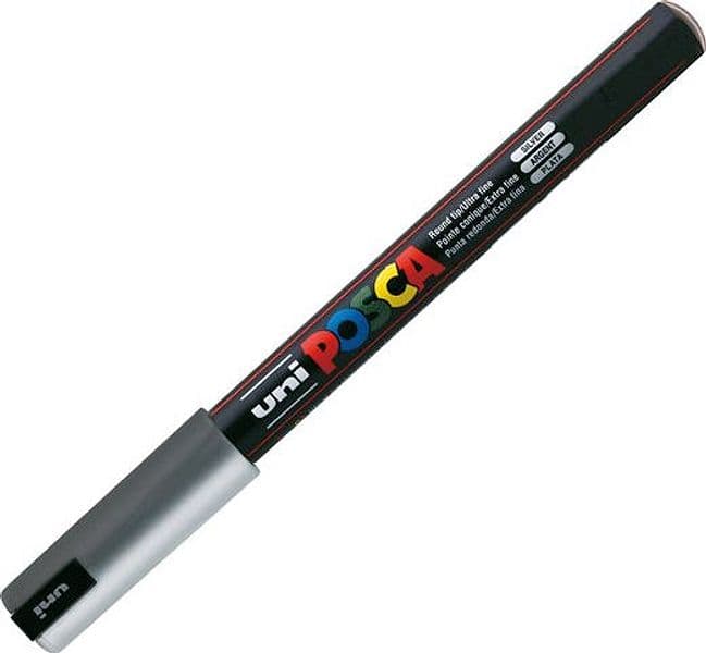 Marcatore Uni Posca Pen Pc1M P.Extra Fine 0,7Mm Argento Uni Mitsubishi in Pennarelli per disegno Il Centro - Jesi, commercioVirtuoso.it