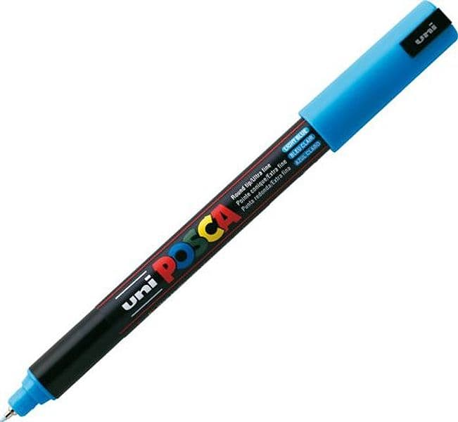 Marcatore Uni Posca Pen Pc1M P.Extra Fine 0,7Mm Azzurro Uni Mitsubishi in Pennarelli indelebili e marcatori Il Centro - Jesi, commercioVirtuoso.it