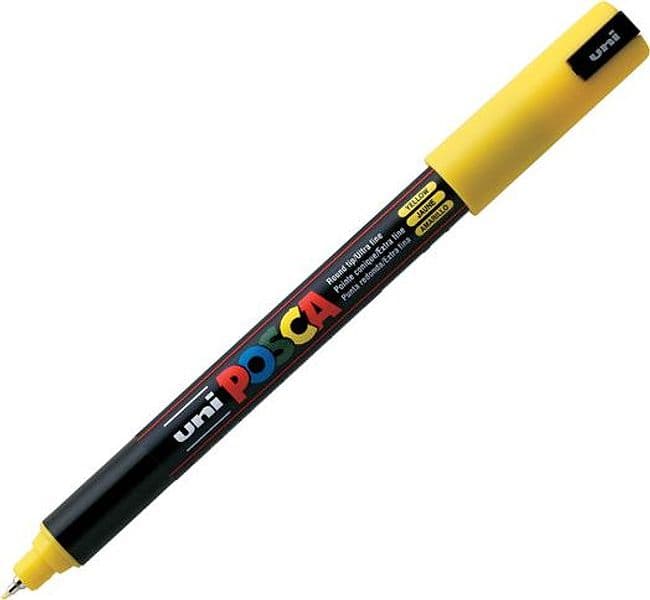 Marcatore Uni Posca Pen Pc1M P.Extra Fine 0,7Mm Giallo Uni Mitsubishi in Pennarelli indelebili e marcatori Il Centro - Jesi, commercioVirtuoso.it
