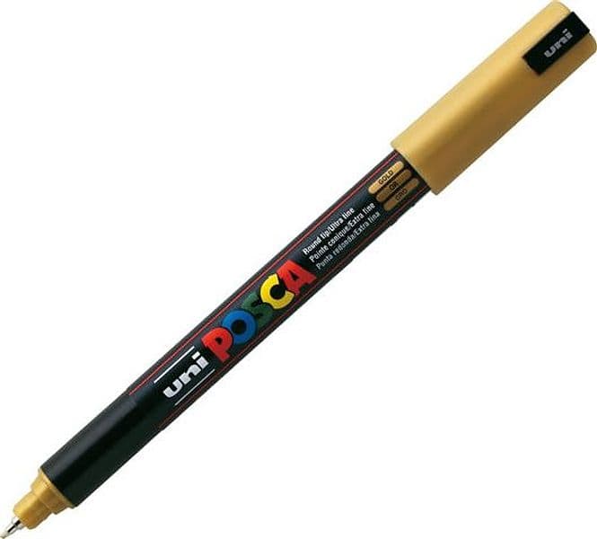 Marcatore Uni Posca Pen Pc1M P.Extra Fine 0,7Mm Oro Uni Mitsubishi in Pennarelli per disegno Il Centro - Jesi, commercioVirtuoso.it