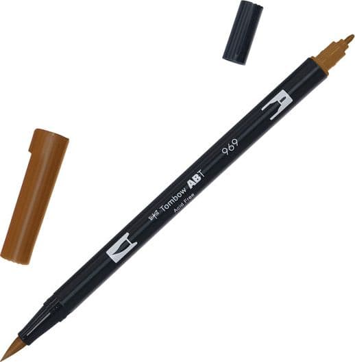 Pennarello Tombow Abt Dual Brush N969 Chocolate in Pennarelli per disegno Il Centro - Jesi, commercioVirtuoso.it