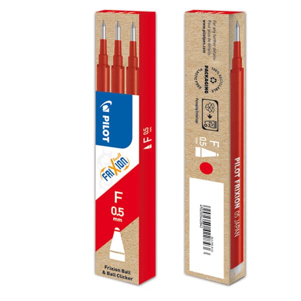 Set 3 Refill Sfera Frixionball Clicker 0.5Mm Rosso Pilot in Ricariche penne Il Centro - Jesi, commercioVirtuoso.it