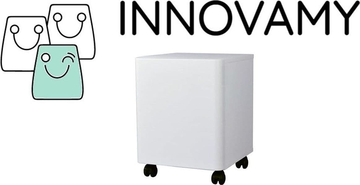 CB-360W-B Mobiletto Compatibile bianco di supporto alto per configurazione base e con 1 cassetto in Mobili per computer Innovamy.it - Milano, commercioVirtuoso.it