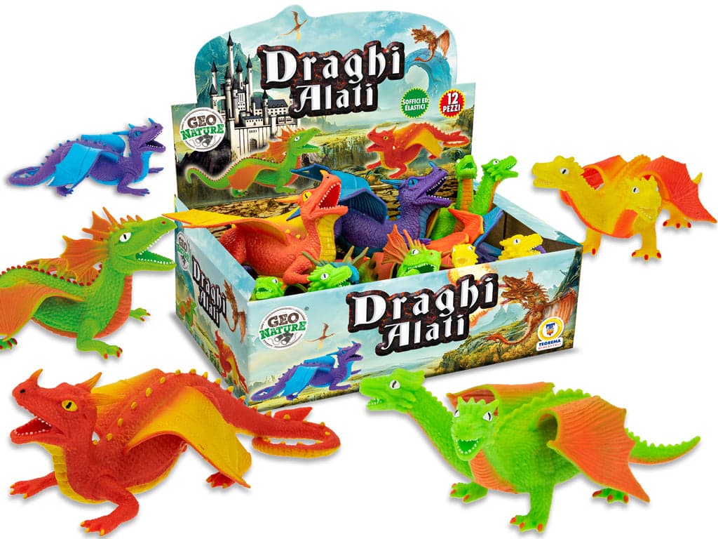 Geo Nature - Drago Alato Soffice in Animali di peluche Save The Money - Rimini, commercioVirtuoso.it