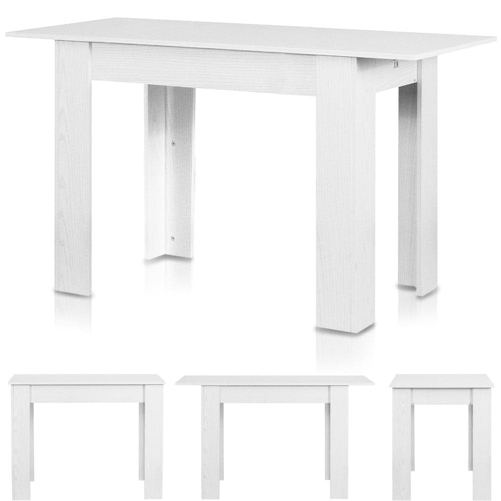 Tavolo in Legno Cucina 70x110 cm H 78 cm Allungabile fino a 70x150 cm Bianco in Tavoli da sala da pranzo Danyx - Casoria, commercioVirtuoso.it