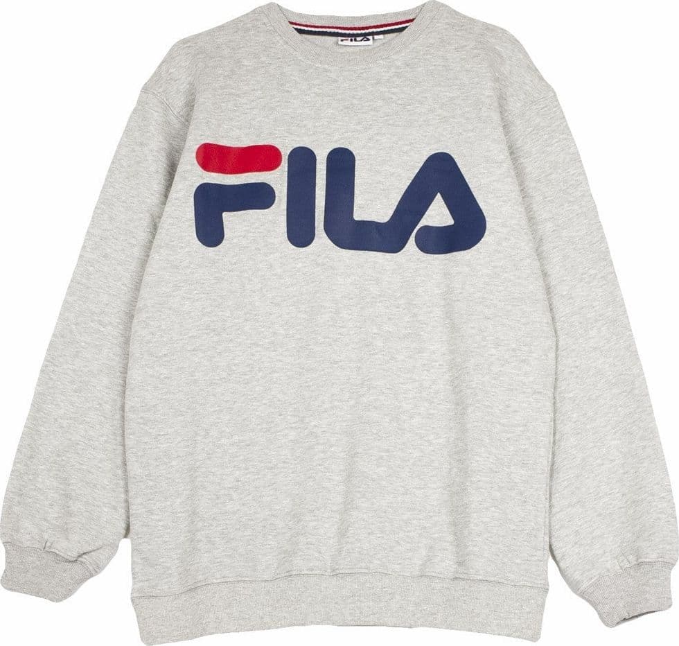 FILA Felpa Girocollo Uomo Classic Logo Sweat Light Grey Melange da uomo in Felpe senza cappuccio Drestige - Casamassima, commercioVirtuoso.it