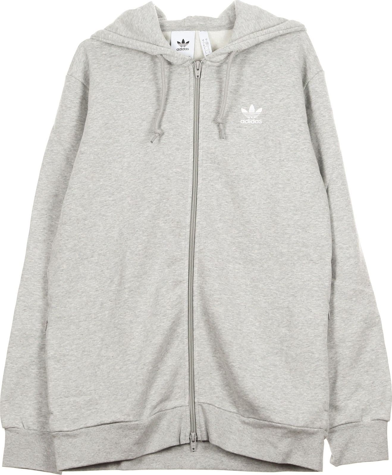 Adidas Felpa Cappuccio Zip Uomo Trf Flc Hoodie Medium Grey Heather da uomo in Felpe con cappuccio Drestige - Casamassima, commercioVirtuoso.it